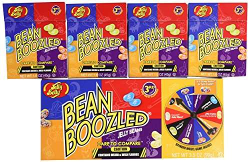Jelly Belly 3.5 oz BeanBoozled Spinner Wheel Game Jelly Bean Gift Box 3rd Edition with 4 - 1.6 oz Be