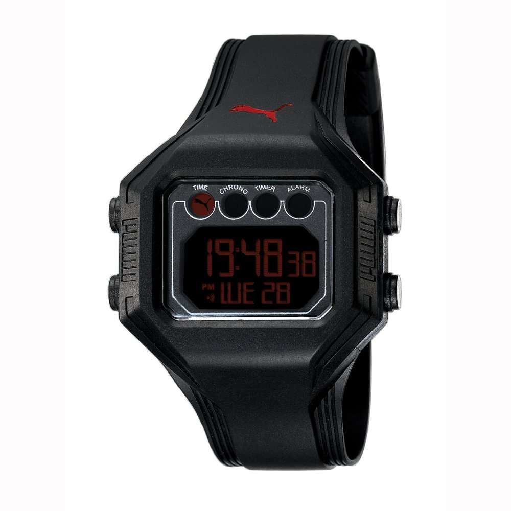 PUMA Men's PU910771002 Bounce-L Black Digital Watch