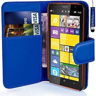 Nokia Lumia Microsoft 535 - Quality Premium Pu Leather Flip Wallet Case Cover Pouch Screen Pro