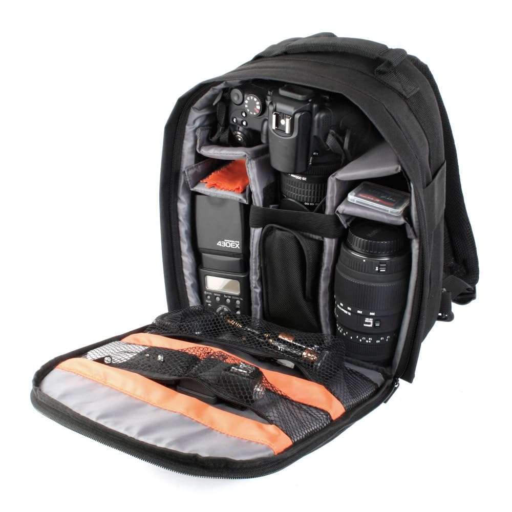 Rucksack Backpack for digital SLR camera case/bag Canon EOS/Rebel,Nikon,Pentax,Sony,Olympus Models