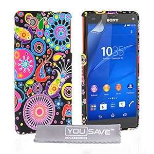 Yousave Accessories Sony Xperia Z3 Compact Case Jellyfish Silicone Gel Cover