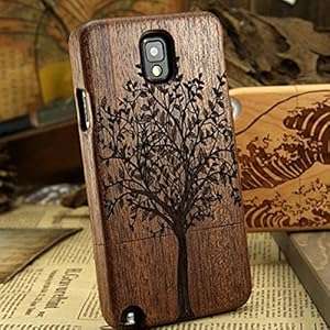 Genuine Real Natural Wood Bamboo Wooden Case Cover For Samsung Galaxy Note 3 III N9000. ( (A103D)