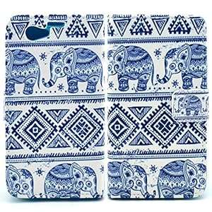 Casea Packing Tribal Elephant Wallet Leather Cover Case for Sony Xperia Z1 Compact/Mini