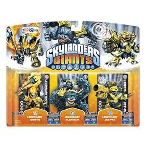 Skylanders Giants - Triple 3 Pack Exclusive Legendary Jet-Vac / Legendary Slam Bam / (Wii)