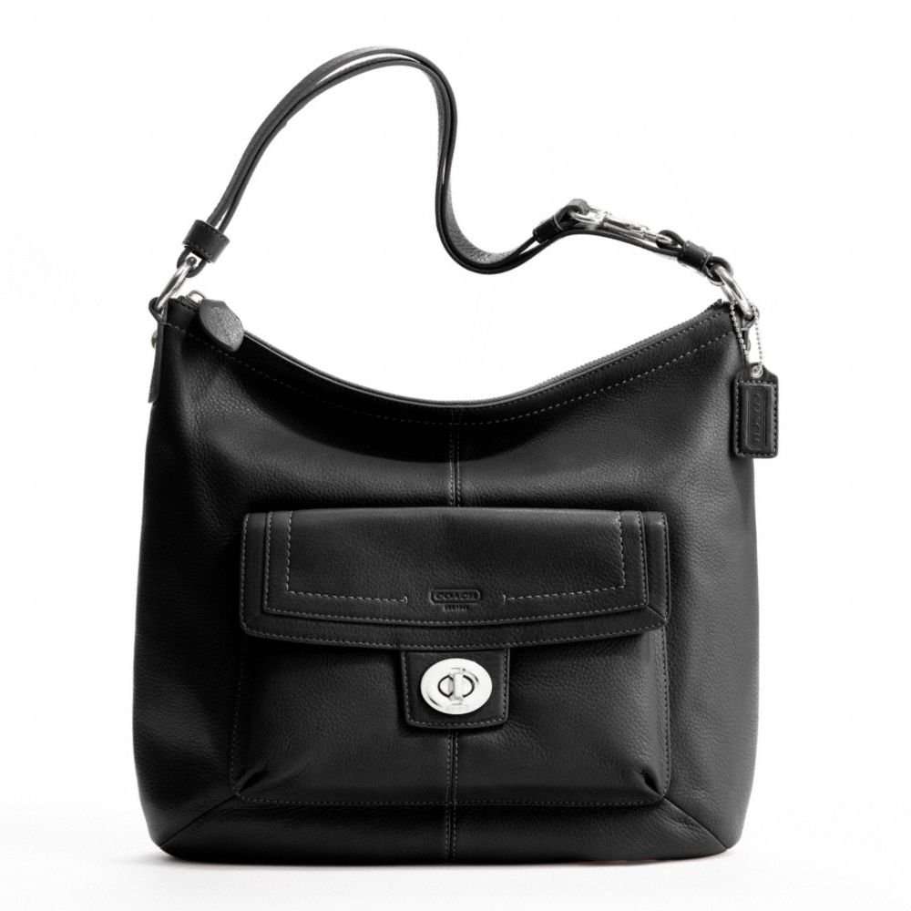 Coach **100% GENUINE  IN STOCK** ORIGINAL PRICE TAG USD328***Coach Penelope Black Leather Bag F19045