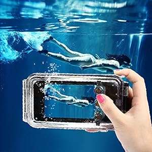 CoastCloud IP8X Waterproof Housing Hard Case with Neck Strap For iPhone 5 5C 5S - Fully P (Black)