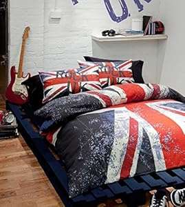 Catherine Lansfield Boys Rock Uk Double Duvet Cover & Pillowcase Set