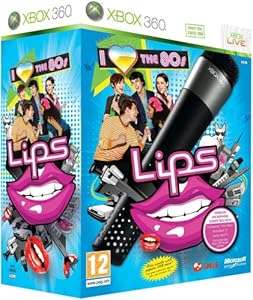 Lips: I Love the 80s - Game and Wireless Microphone (Xbox 360)