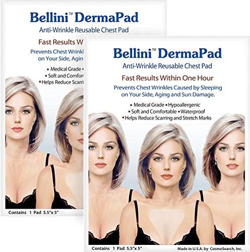 (2 Pad Set) Bellini DermaPad Anti-Wrinkle Reusable Chest Pad