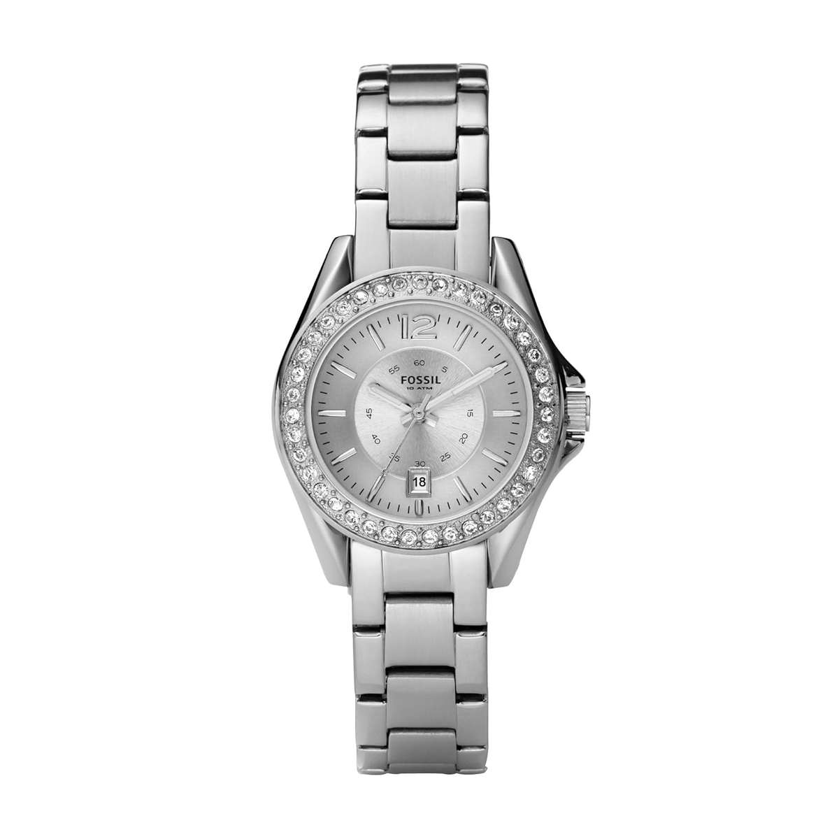 Fossil Women's ES2879 Stainless Steel Analog with Silver Dial Watch