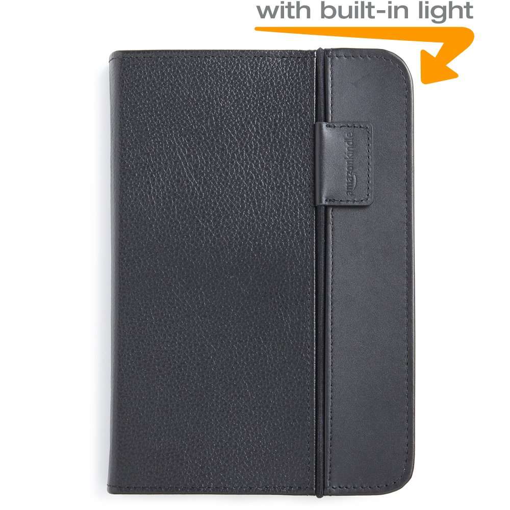 Kindle Lighted Leather Cover, Black (Fits 6" Display, Kindle with Keyboard)