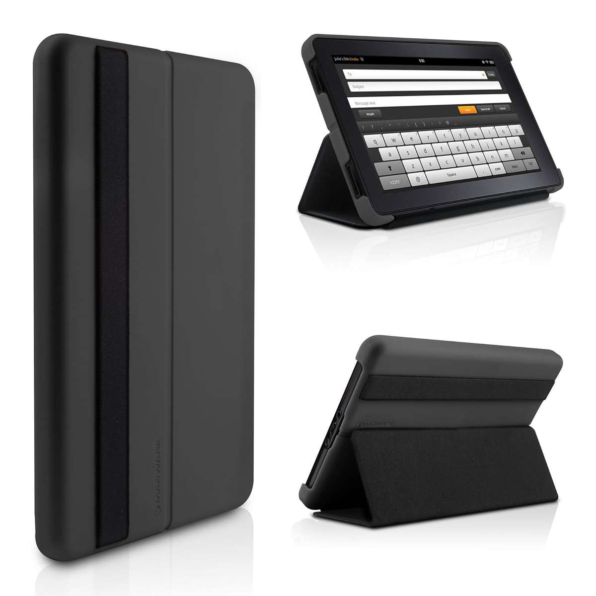 Kindle Fire Lightweight MicroShell Folio Case Cover by Marware, Graphite (does not fit Kindle Fire H