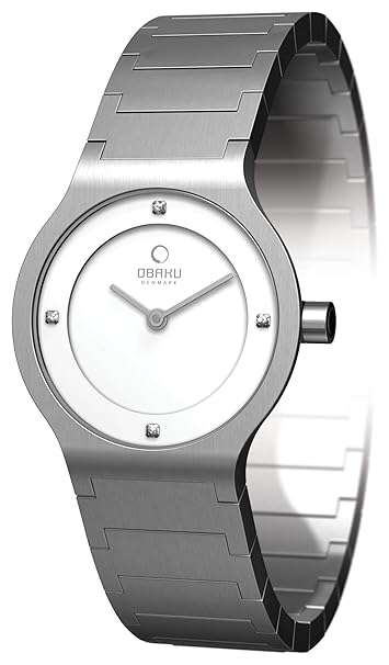 **R2799***Obaku Harmony Women's Quartz Watch V133SCISC with Metal Strap
