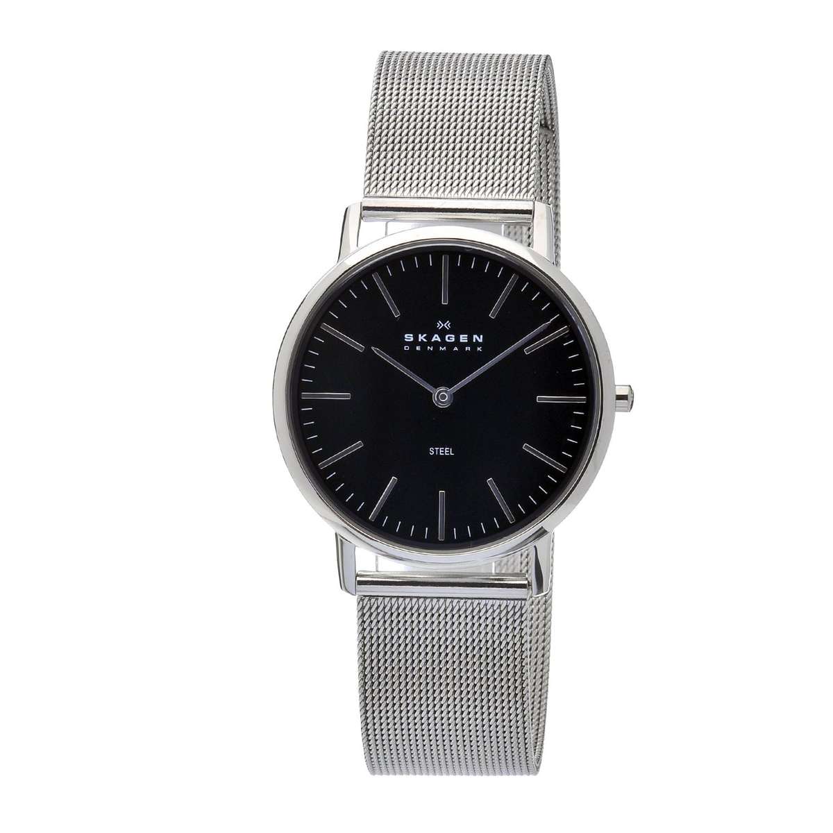 Skagen Men's O18LSSB Quartz Stainless Steel Black Dial Watch