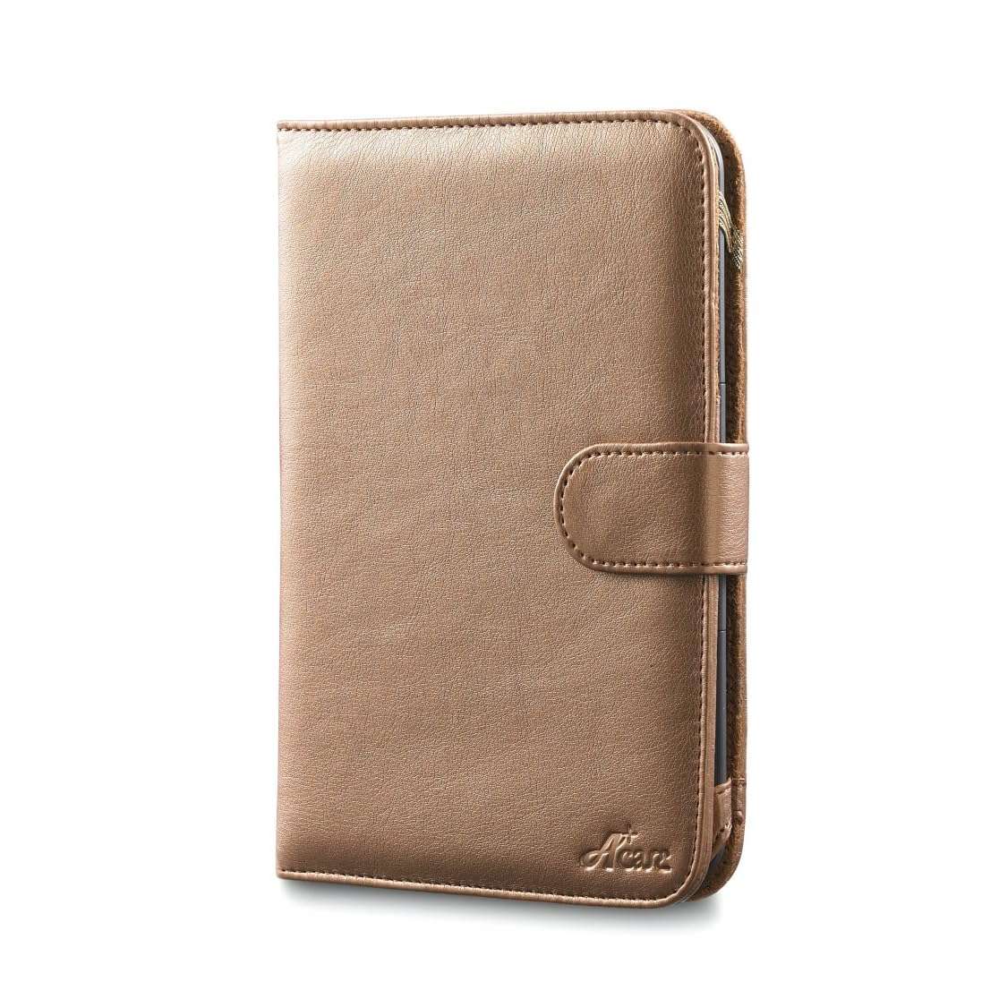 Acase Classic Kindle 3With Keyboard Leather Case (Metallic Gold) with Screen Protector Film