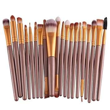 Makeup Brush Set 20 piece - NUDE + GOLD