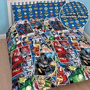 DC Comics Justice League Invincible Double Duvet Cover Set by TruffleShuffle