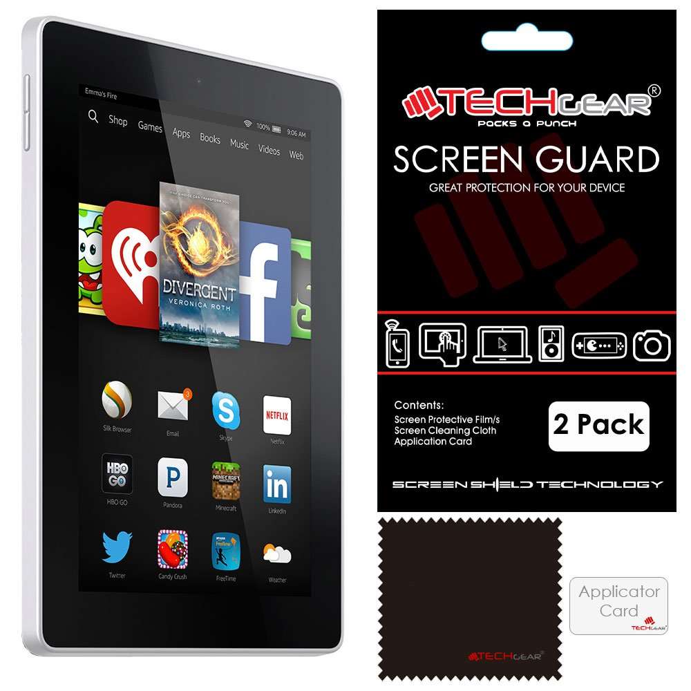 [2 Pack] TECHGEARÃÂ® New Amazon Fire HD 7 / 7 inch (2014 Edition / 4th Gen / HD7)