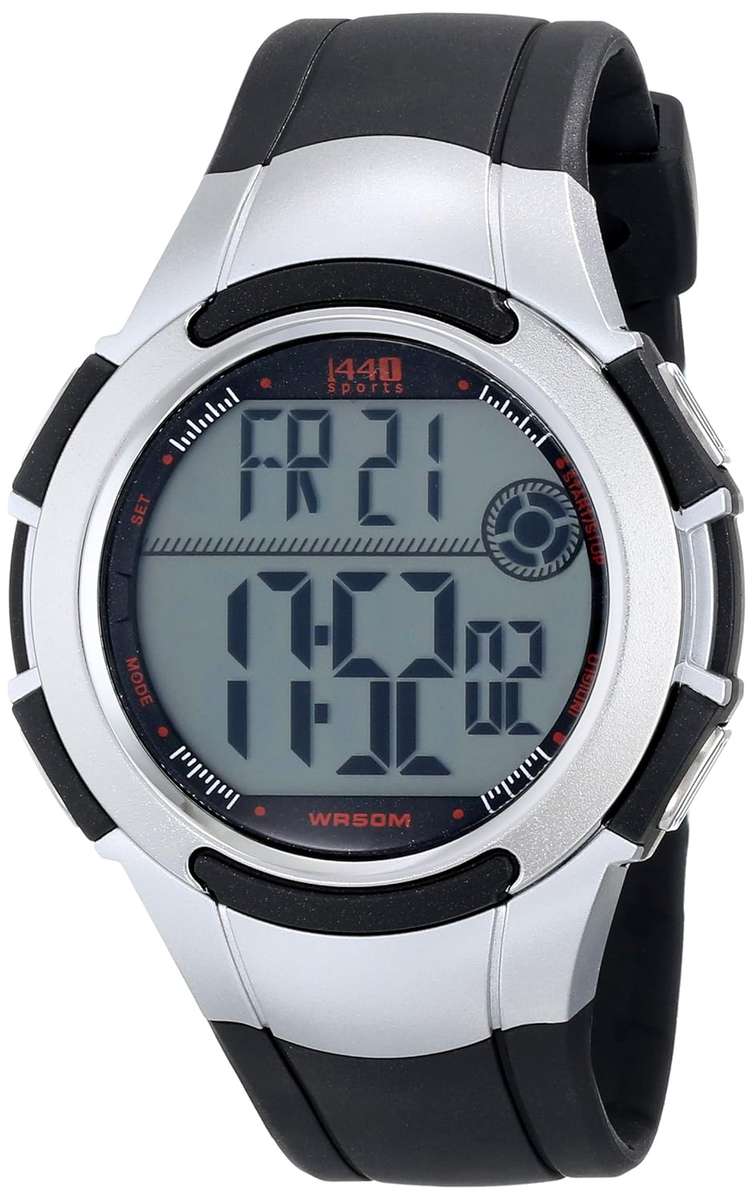 Timex T5K237 Digital Full Size Silver Tone
