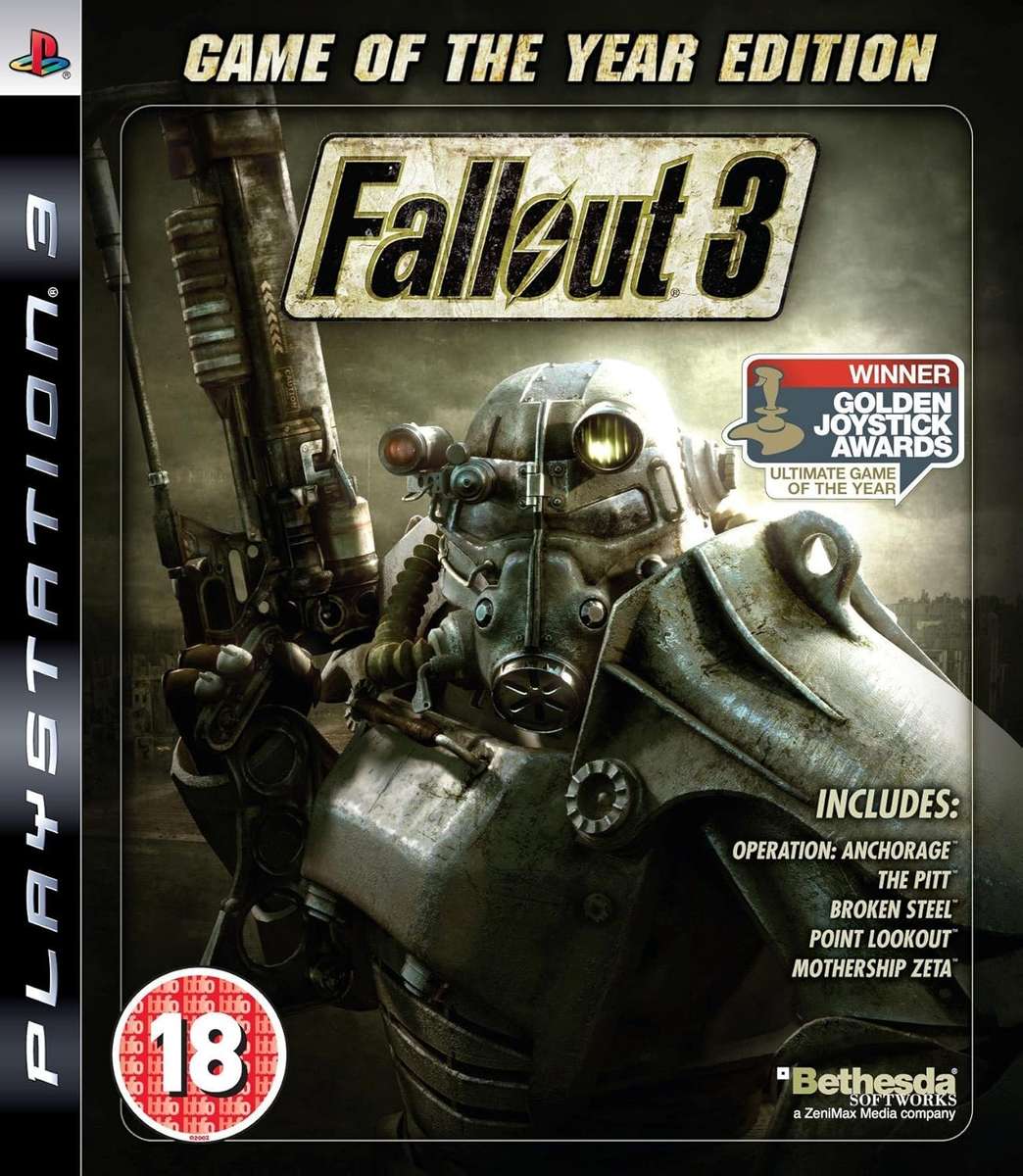 PS3 FALLOUT 3 GAME OF THE YEAR EDITION / BID TO WIN