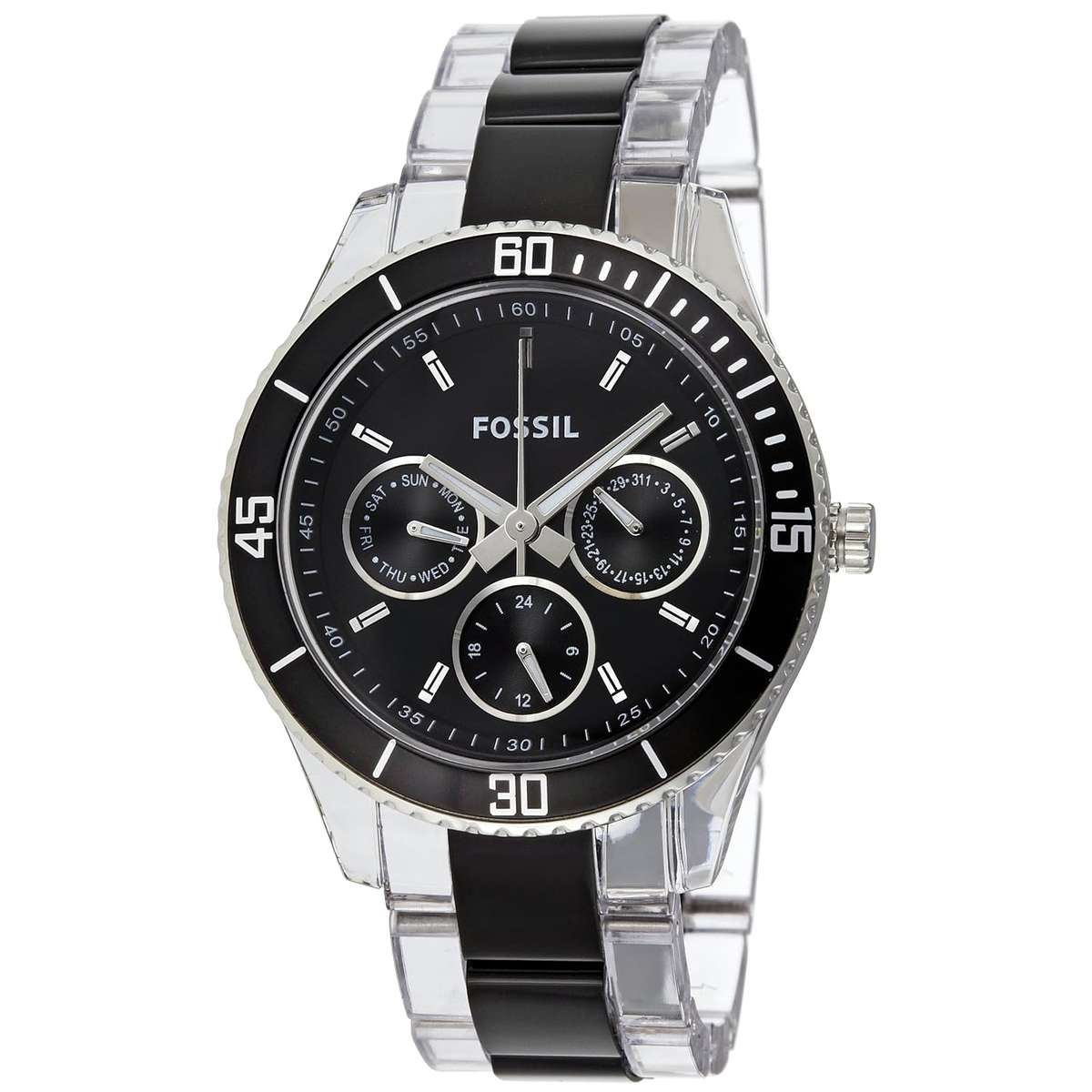 Fossil Women's ES2797 Stella Black Dial Watch