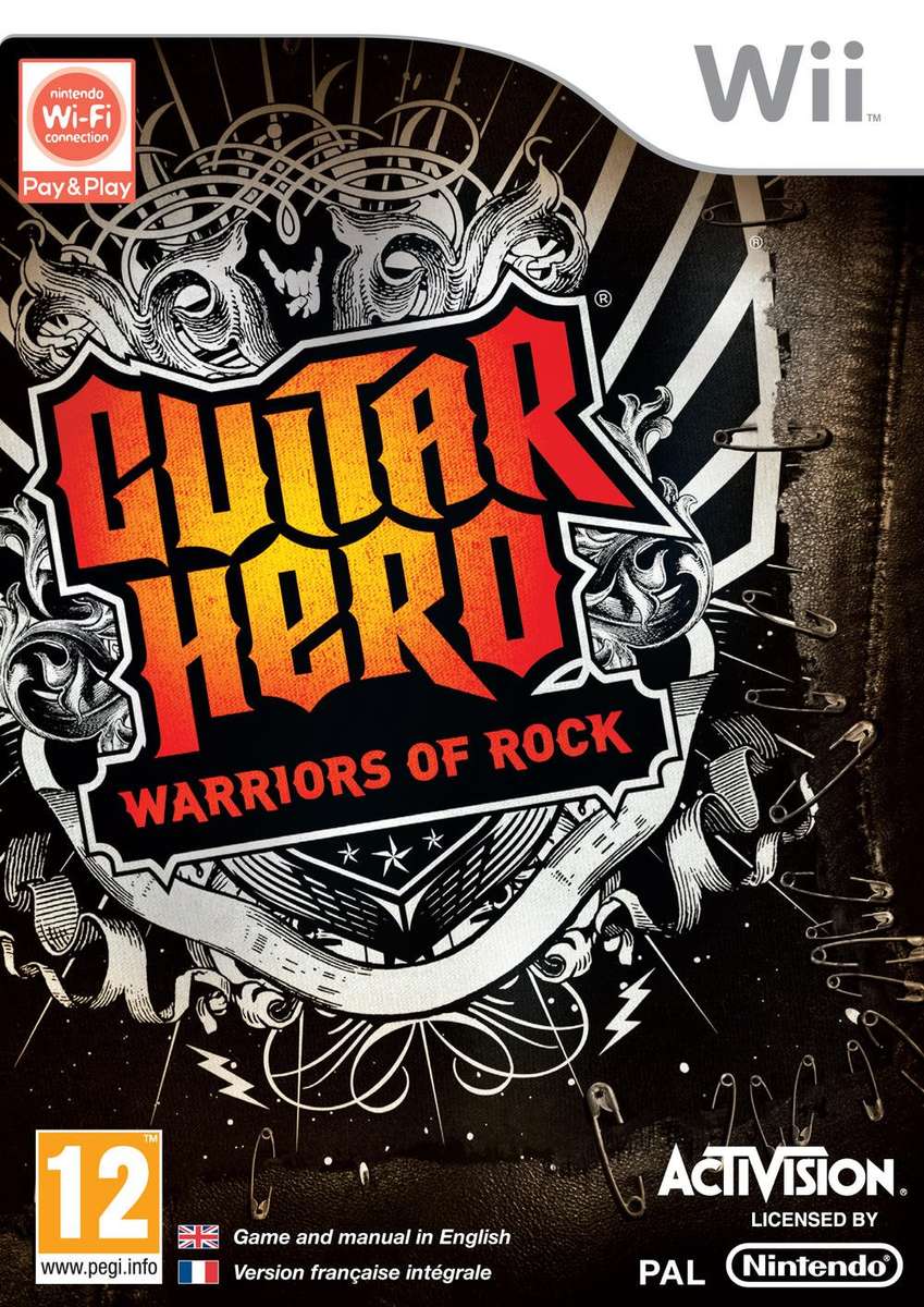 WII GUITAR HERO WARRIORS OF ROCK / SAG / BID TO WIN