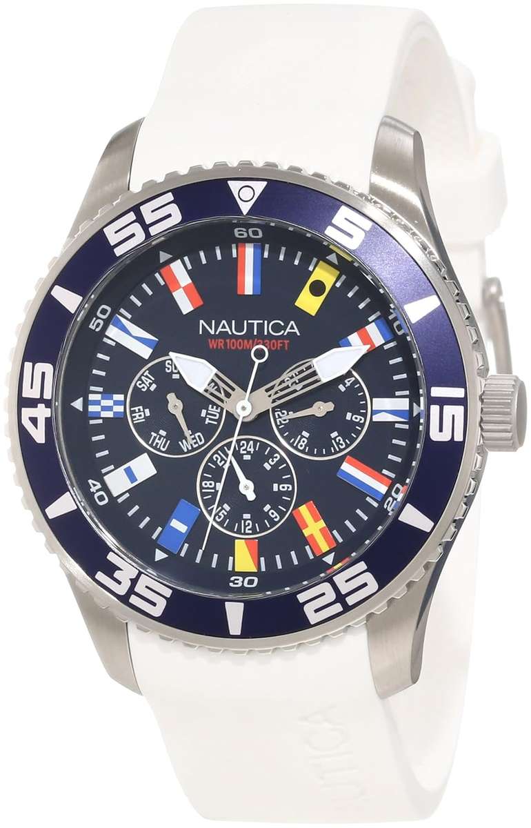 Nautica Men's N12629G NST 07 Flags Classic Analog Watch