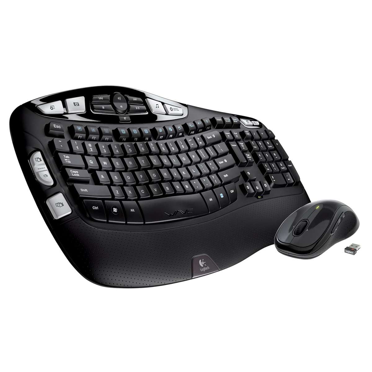 Logitech Wireless Wave Combo Mk550 With Keyboard and Laser Mouse (920-002555)