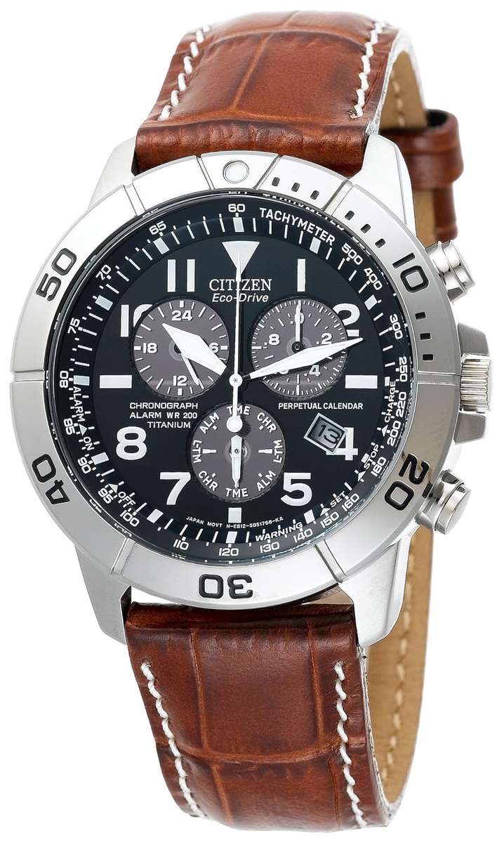 Citizen Men's BL5250-02L Eco-Drive Perpetual Calendar Chronograph Watch