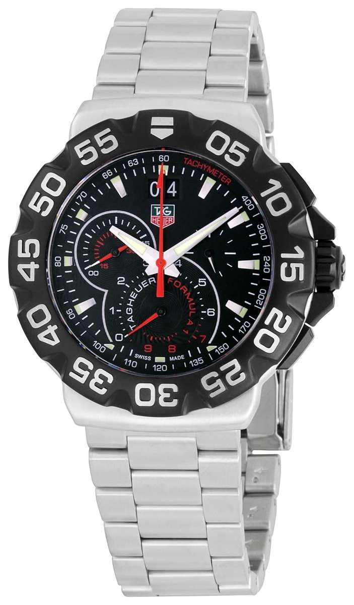 **R21000**TAG Heuer Men's CAH1010BA0860 Formula One Black Dial Watch