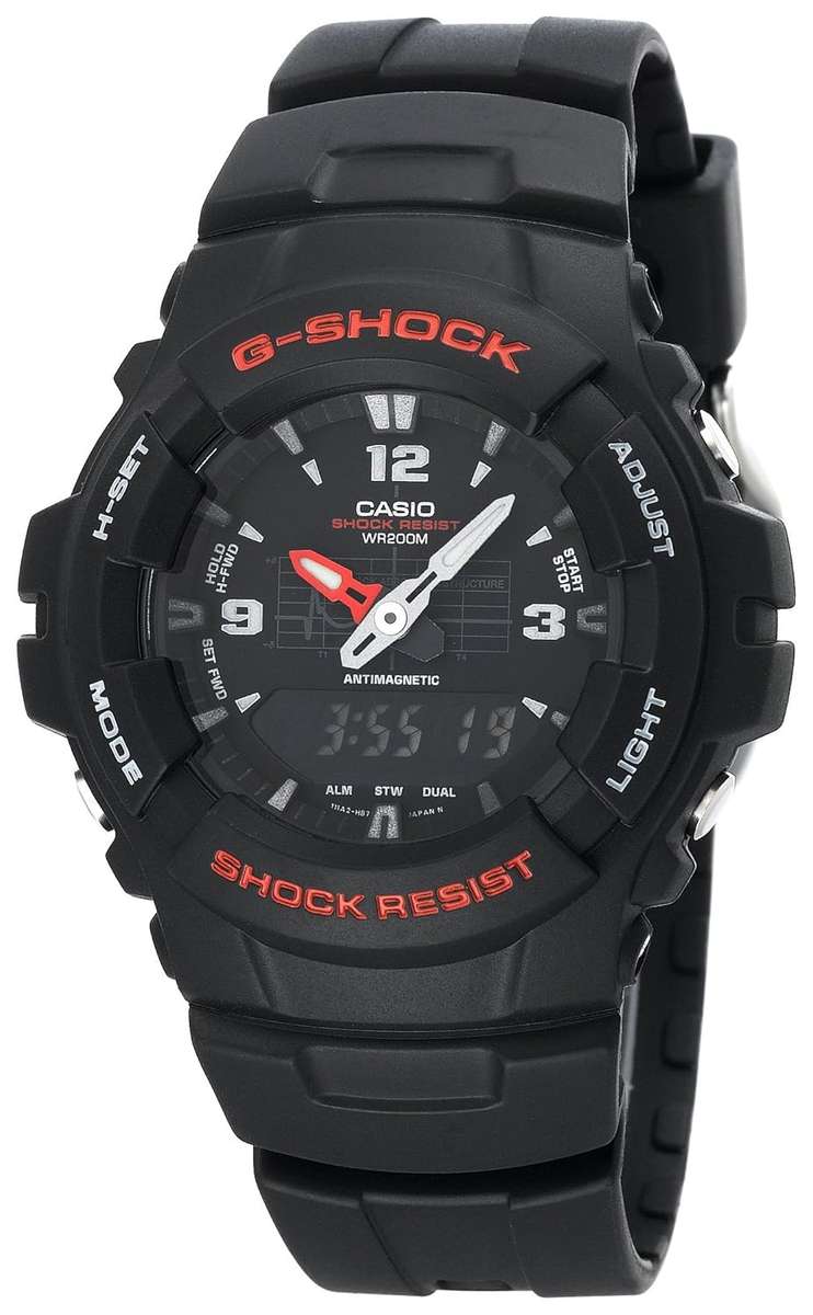 Casio Men's G100-1BV G-Shock Classic Ana-Digi Watch
