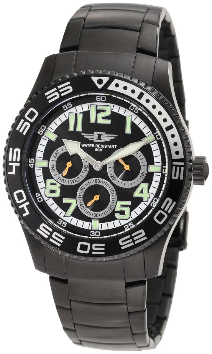 **R5400**Invicta Men's 43658-006 Black Dial Black Ion-Plated Stainless Steel Watch