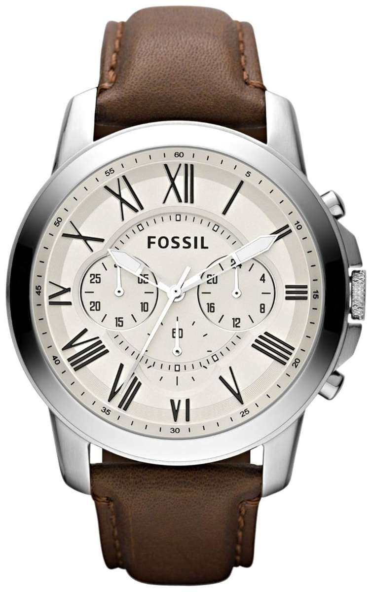 ***IN STOCK READY TO SHIP****Fossil FS4735 Grant Brown Leather Watch