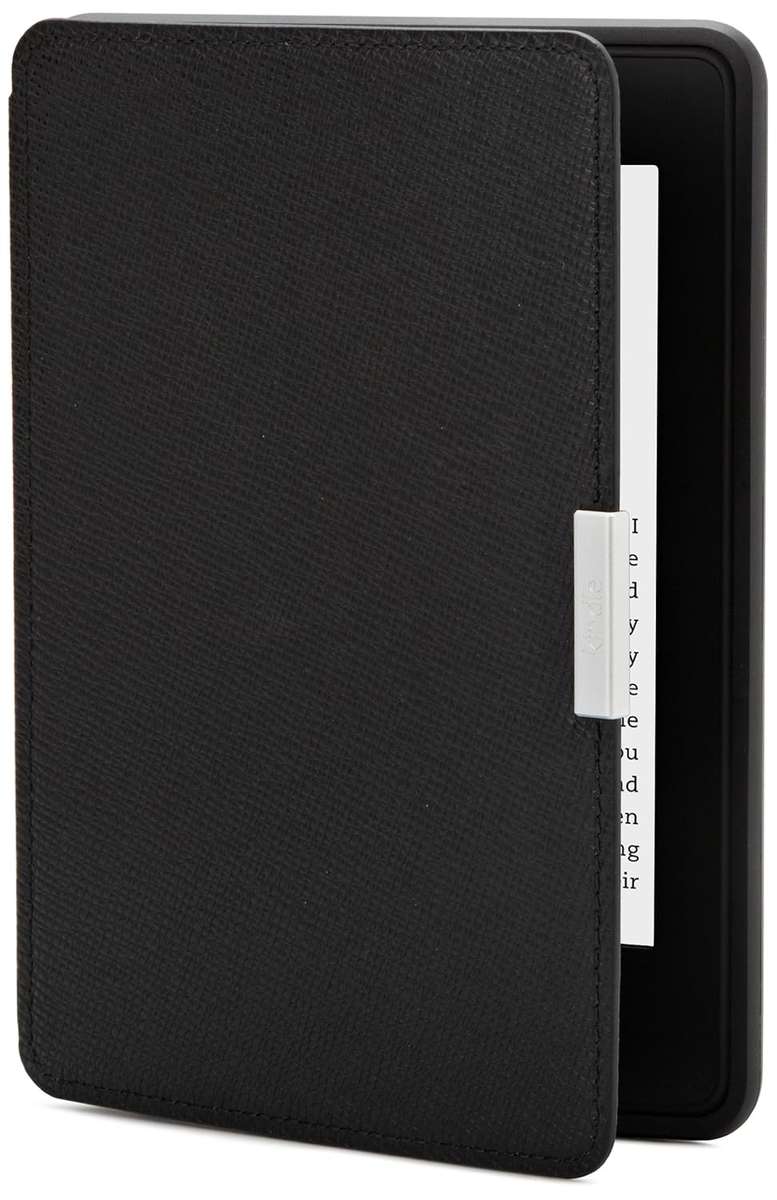 Amazon Kindle Paperwhite Leather Cover, Onyx Black (does not fit Kindle or Kindle Touch)