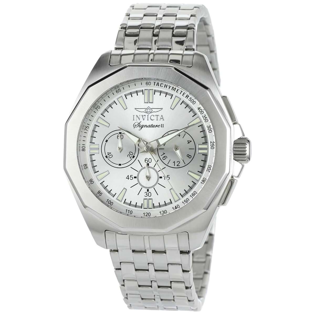 **R6800**Invicta Men's 7313 Signature II Silver Dial Chronograph Stainless-Steel Watch