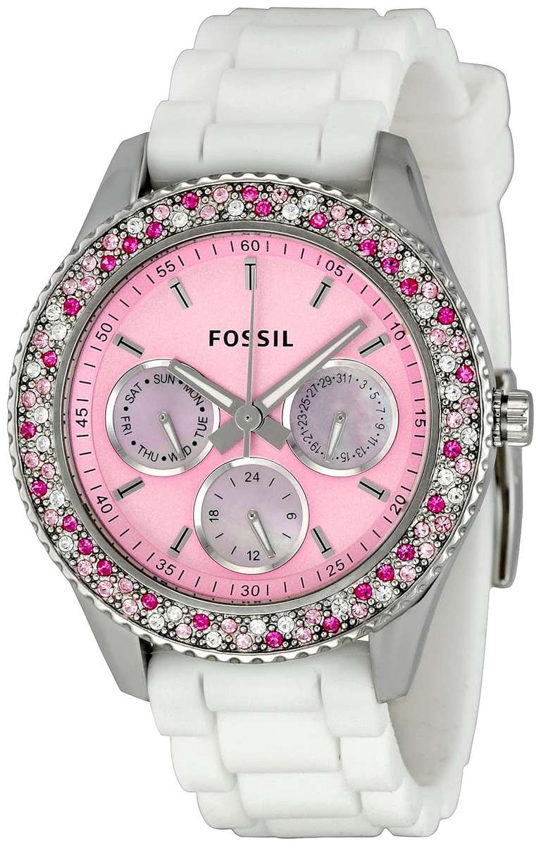 Fossil Women's ES2895 Stella Pink Dial Watch