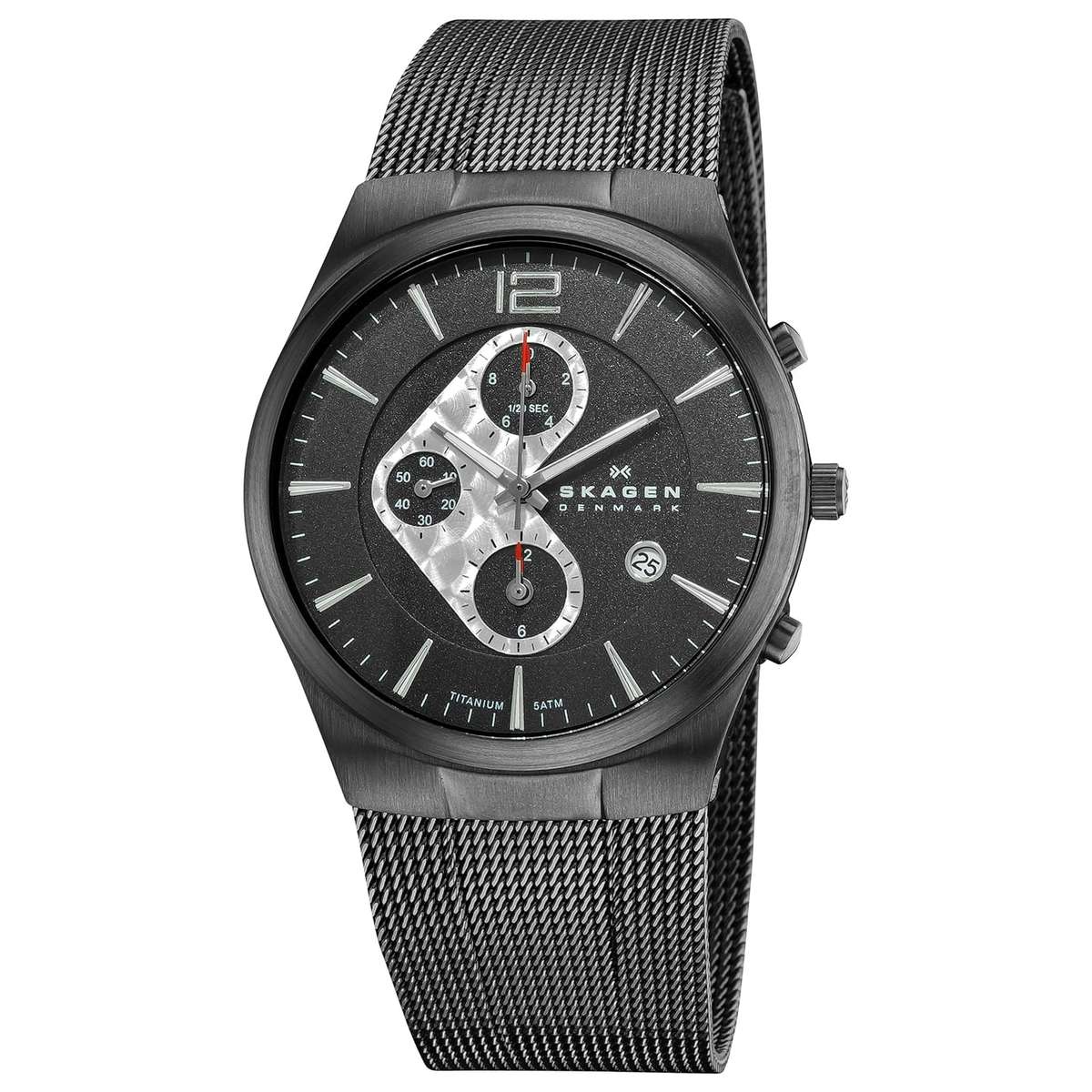 **R3400**Skagen Men's 906XLTBB Titanium Titanium Chronograph Watch