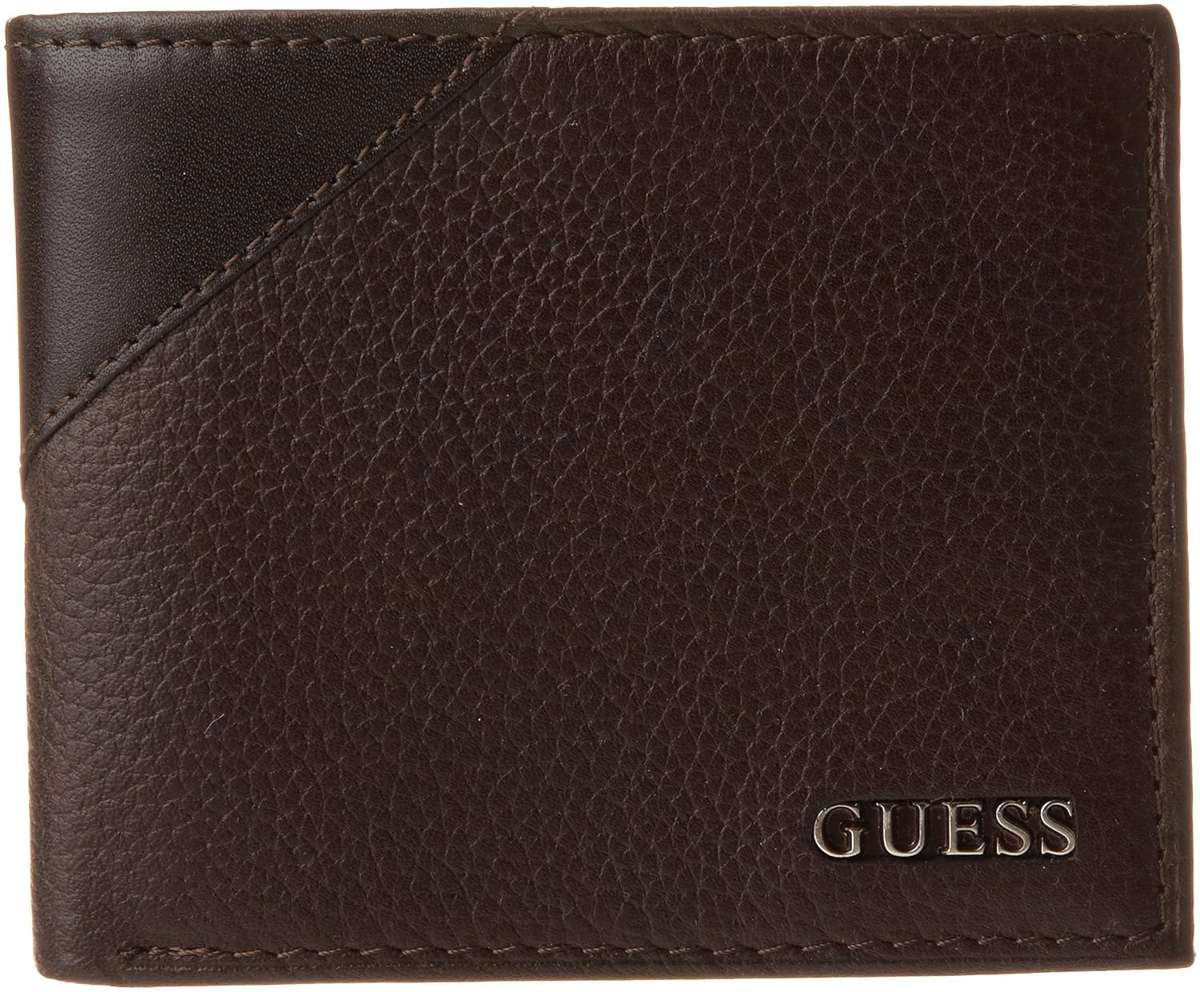 Guess Men's Monterrey Passcase Wallet Brown