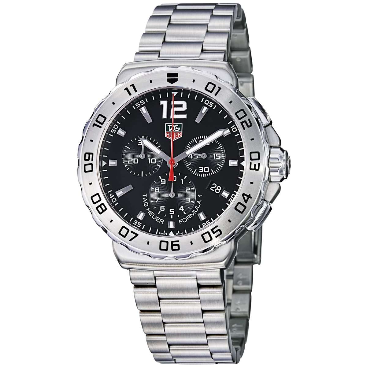 **R22000**TAG Heuer Men's CAU1112.BA0858 Formula 1 Black Dial Chronograph Quartz Watch