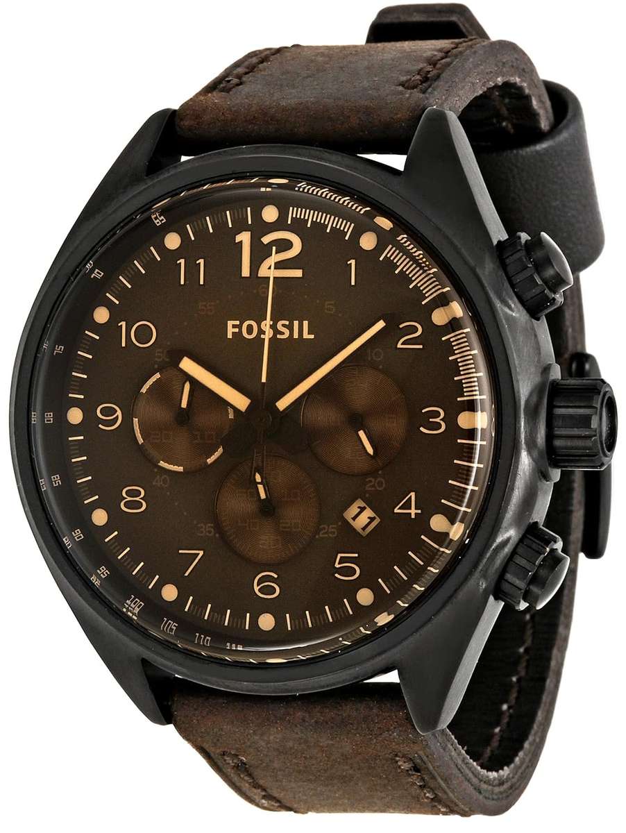 Fossil Men's CH2782 Flight Brown Dial Watch