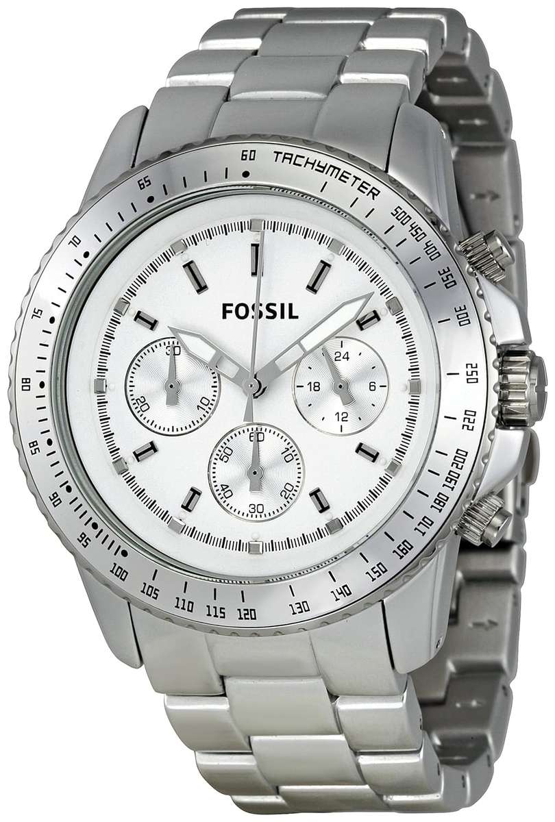 Fossil Men's CH2745 Stella Silver Dial Watch