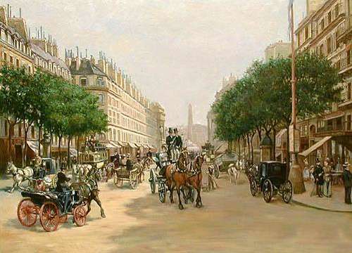 PARIS OF OLD, OIL ON CANVAS, PAINTING SIGNED, ORIGINAL