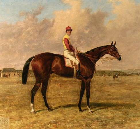 THE JOCKEY, OIL ON CANVAS, SIGNED BY THE ARTIST, ORIGINAL