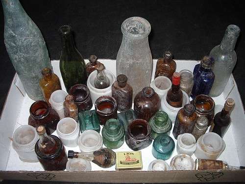 Selection of antique nice looking bottles up for grabs
