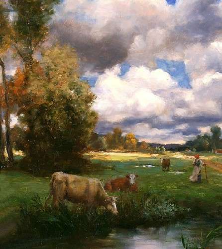 CLEARING SKIES, LISTED ARTIST, 30X40CM, BID NOW, MUST SELL