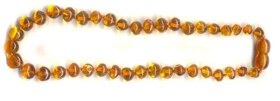Amber Teething Necklace &#8211; COGNAC