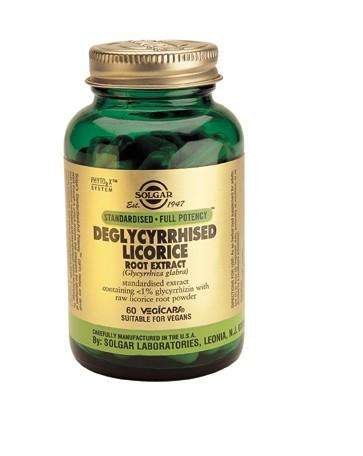 Solgar Deglycyrrhised Licorice Root extract 60 vegicaps