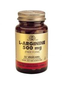 Solgar L ARGININE 500MG 50 VEGICAPS