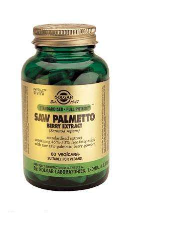 Solgar Saw Palmetto berry extract 60 vegicaps
