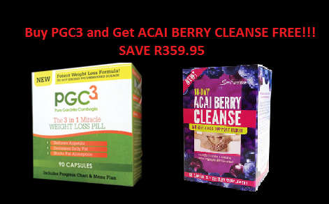 PGC3 Pure Garcinia Cambogia and get FREE ACAI BERRY CLEANSE